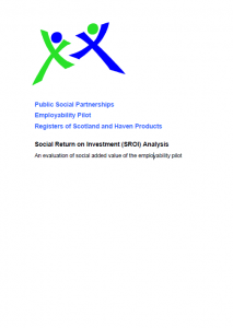 Public Social Partnerships Employability Pilot SROI