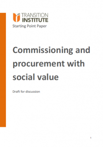Commissioning procurement social value