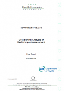 CBA of Health Impact Assessment Department of Health November 2006